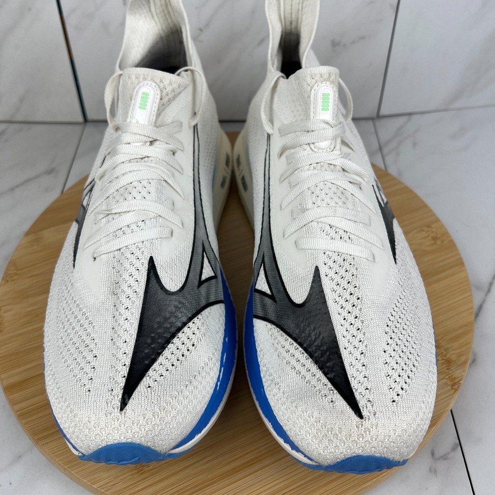 Mizuno Neo Zen Mens Size 13 White Blue Green Running Walk Shoes 411521 - Picture 4 of 12